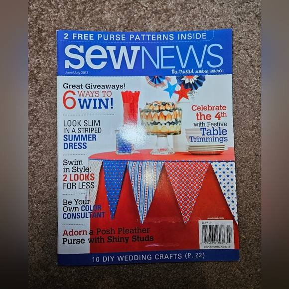 Sew News Magazine Bundle Apri/May & June/July 2013 - Picture 5 of 6
